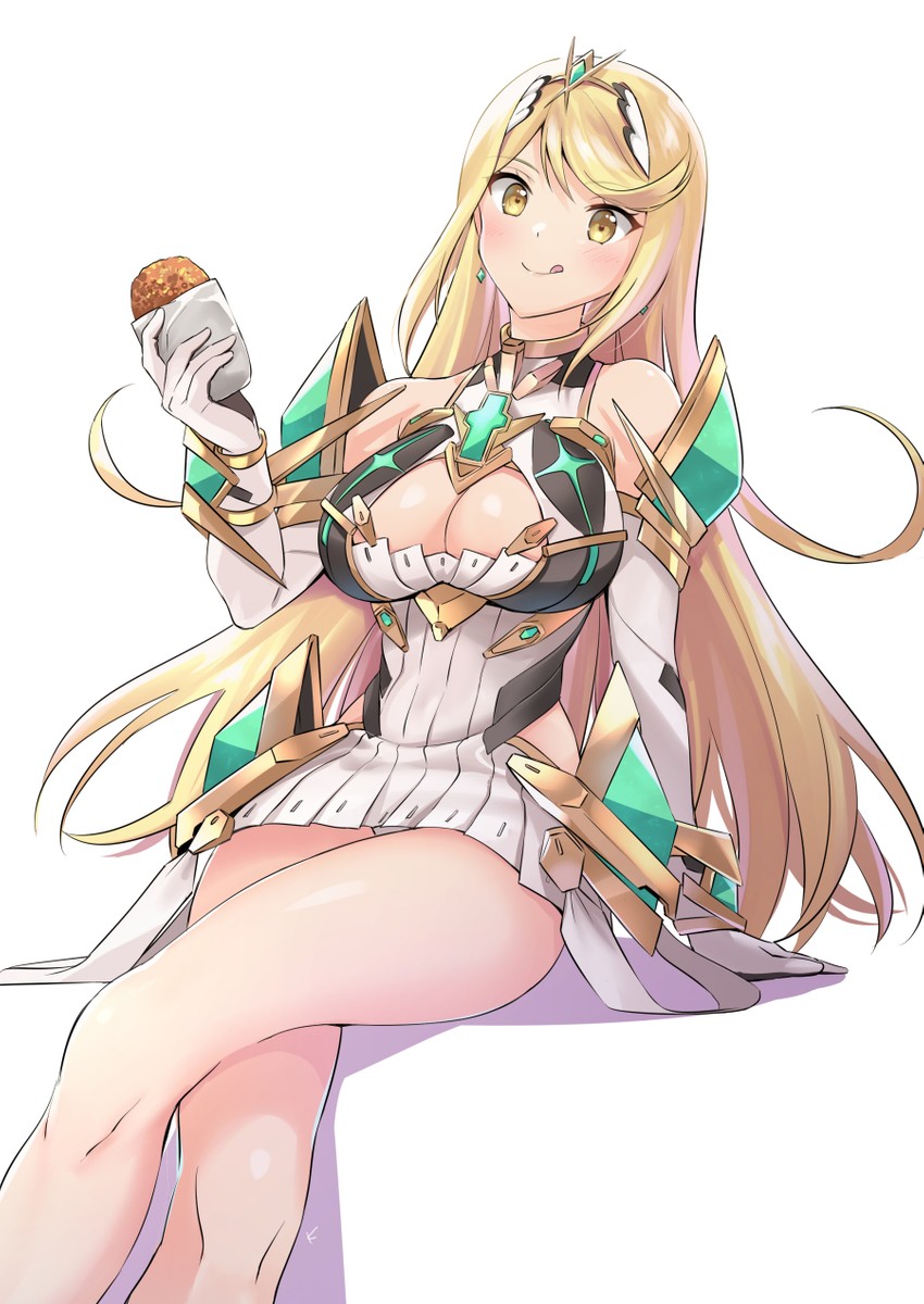 mythra (xenoblade chronicles and 1 more) drawn by taromarun