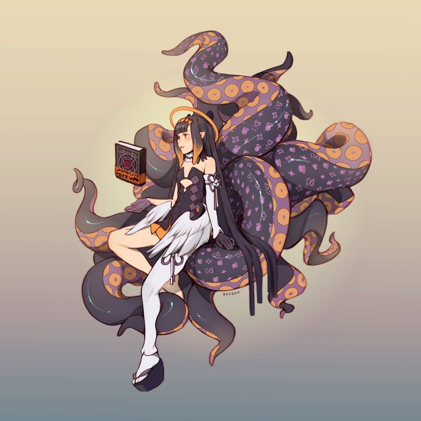 ninomae ina'nis and ao-chan (hololive and 1 more) drawn by oxcoxa