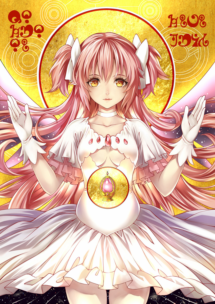 kaname madoka and ultimate madoka (mahou shoujo madoka magica) drawn by phanc