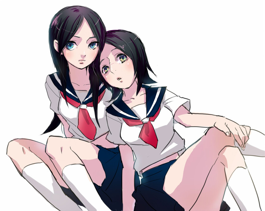 kitsu chiri and fujiyoshi harumi (sayonara zetsubou sensei) drawn by 2camera