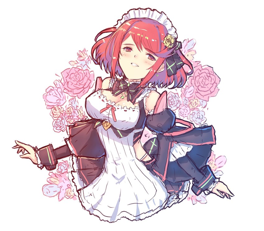 pyra (xenoblade chronicles and 1 more) drawn by cat_with_a_brush