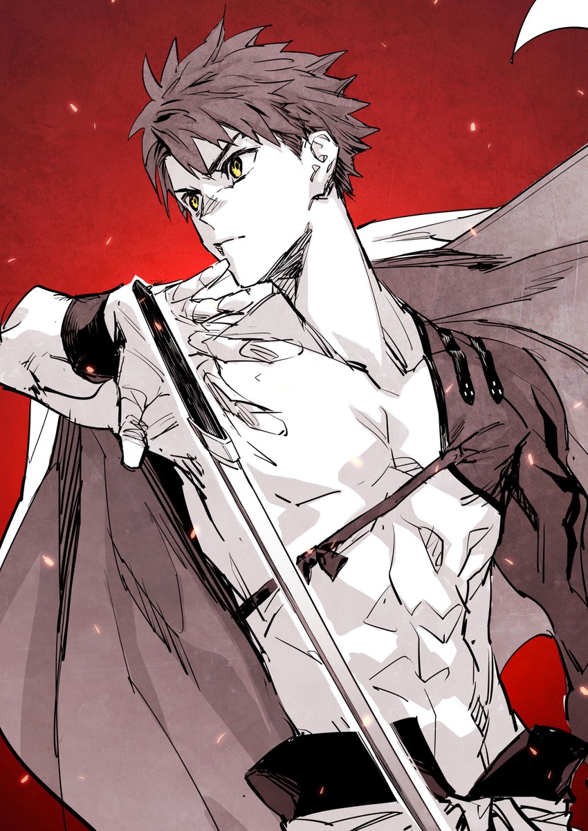 emiya shirou and senji muramasa (fate and 1 more) drawn by takuan_(takuanlunch)