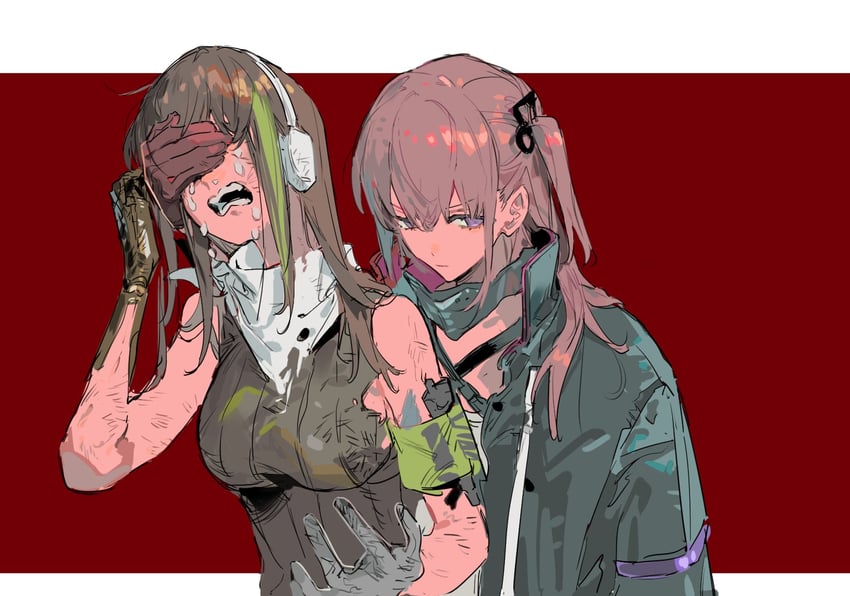 m4a1 and st ar-15 (girls' frontline) drawn by qyzhiaiyisheng