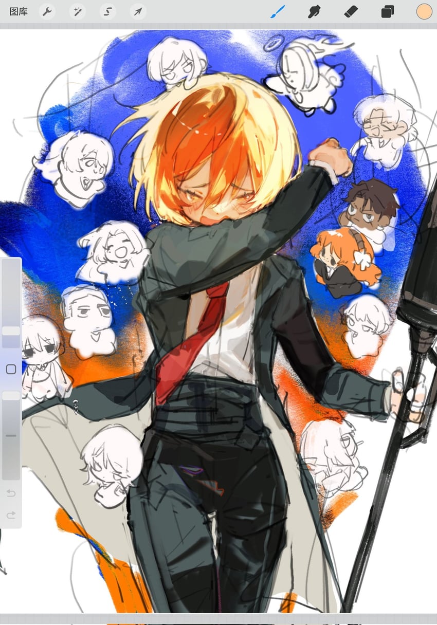 ishmael, don quixote, faust, sinclair, yi sang, and 8 more (project moon and 1 more) drawn by jingshenhuanghu