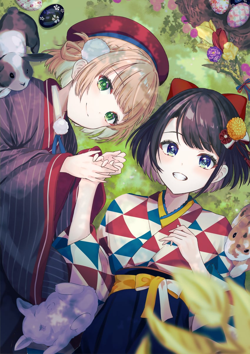 oozora subaru and shigure ui (hololive and 1 more) drawn by harusame349
