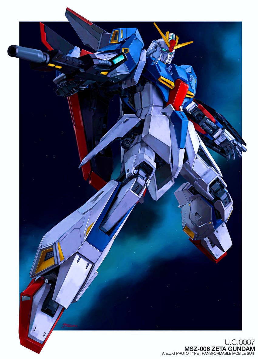 zeta gundam (gundam and 1 more) drawn by steven_(sz0097)