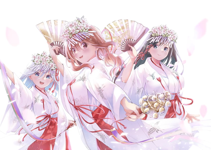 amagami asahi, amagami yae, and amagami yuna (amagami-san chi no enmusubi) drawn by marcey
