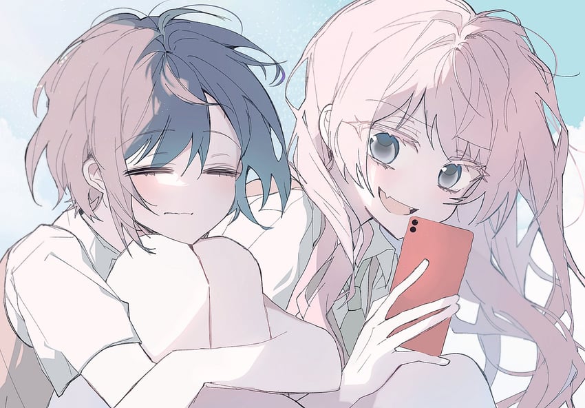chihaya anon and takamatsu tomori (bang dream! and 1 more) drawn by sounha_2
