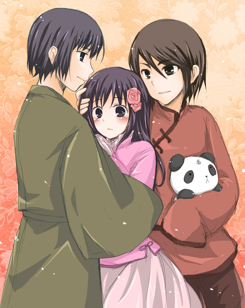 japan, taiwan, and hong kong (axis powers hetalia) drawn by cocori