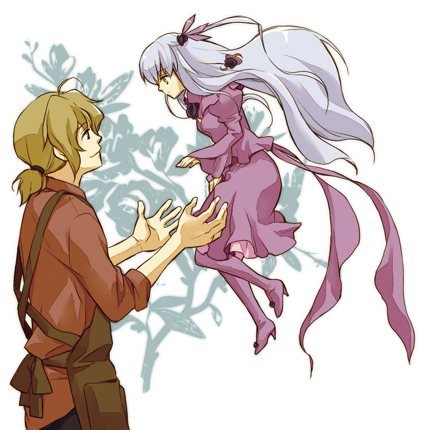 barasuishou and enju (rozen maiden) drawn by dorei_k