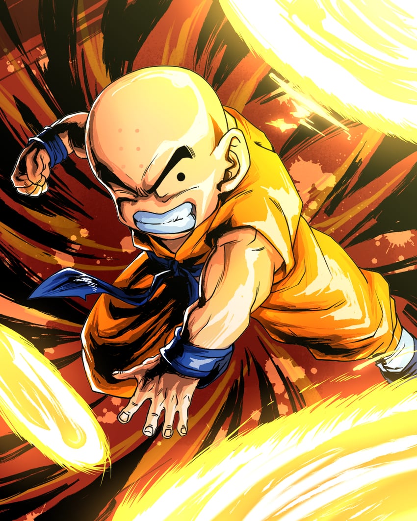 kuririn (dragon ball and 1 more) drawn by kouji08250