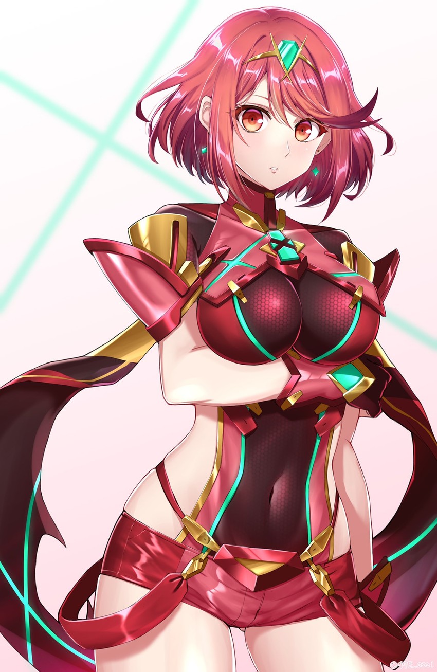 pyra (xenoblade chronicles and 1 more) drawn by shinae