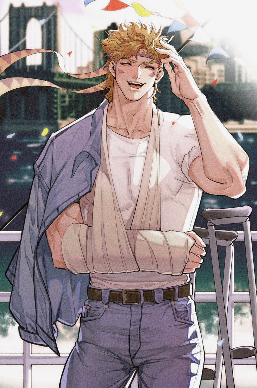caesar anthonio zeppeli (jojo no kimyou na bouken and 1 more) drawn by spadelake