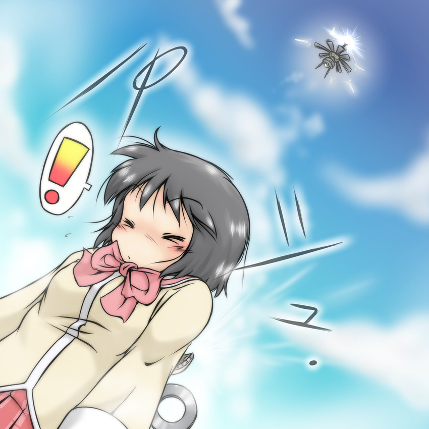 shinonome nano (nichijou and 1 more) drawn by gaketsu