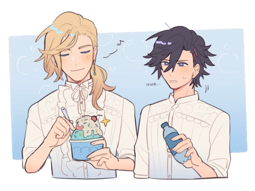 ichinose tokiya and camus (uta no prince-sama and 1 more) drawn by tamatanz