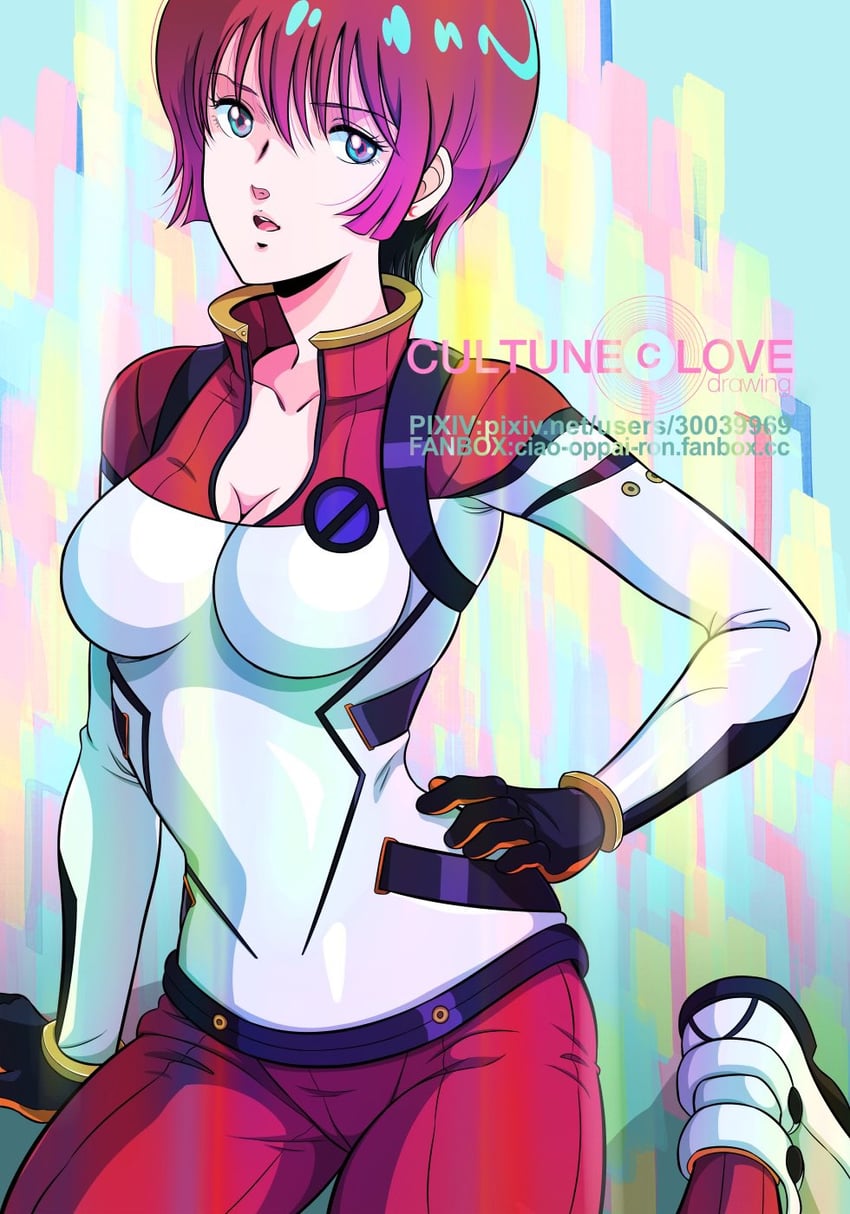 amate yuzuriha (gundam and 1 more) drawn by waeba_yuusee