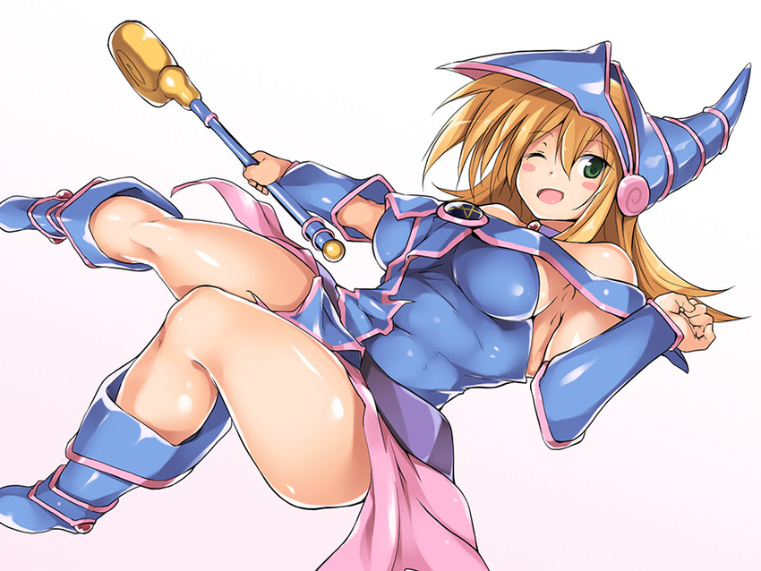 dark magician girl (yu-gi-oh!) drawn by kuronyan