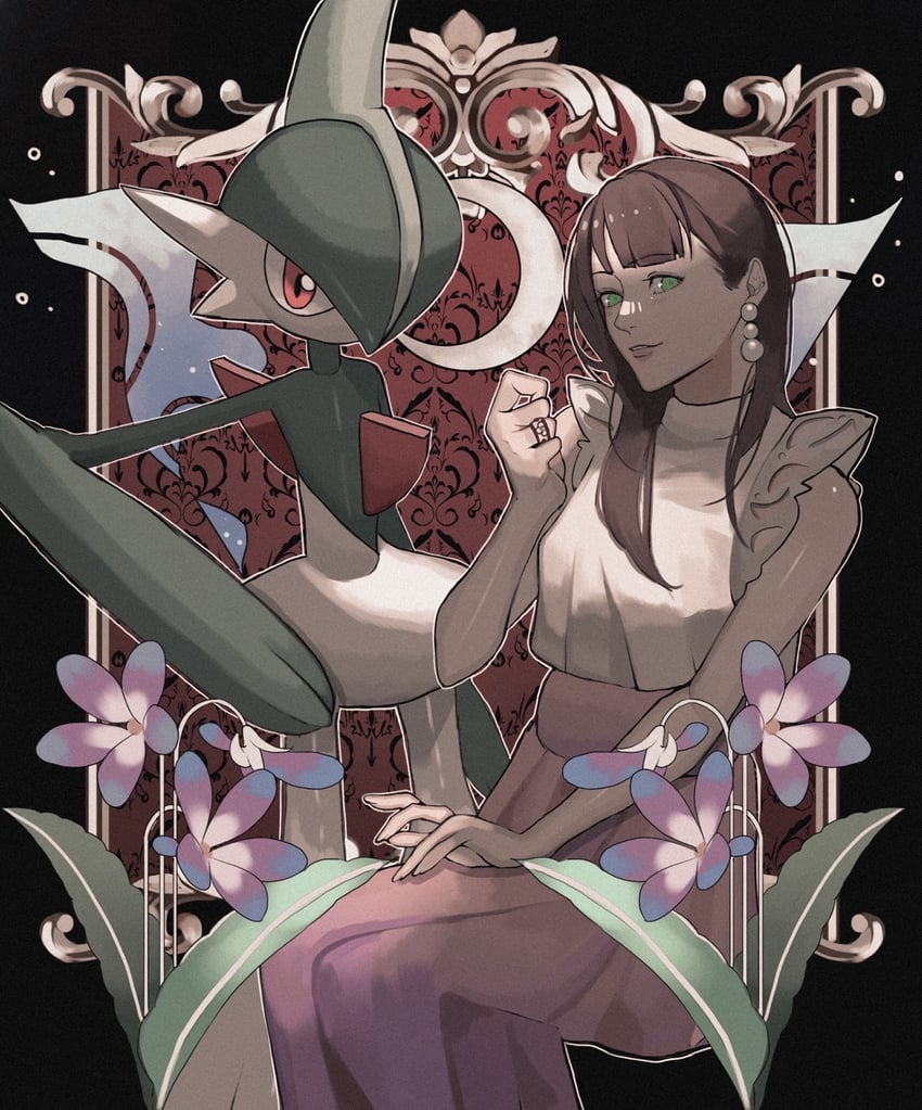 gallade (original and 1 more) drawn by reo_(mmocc123)