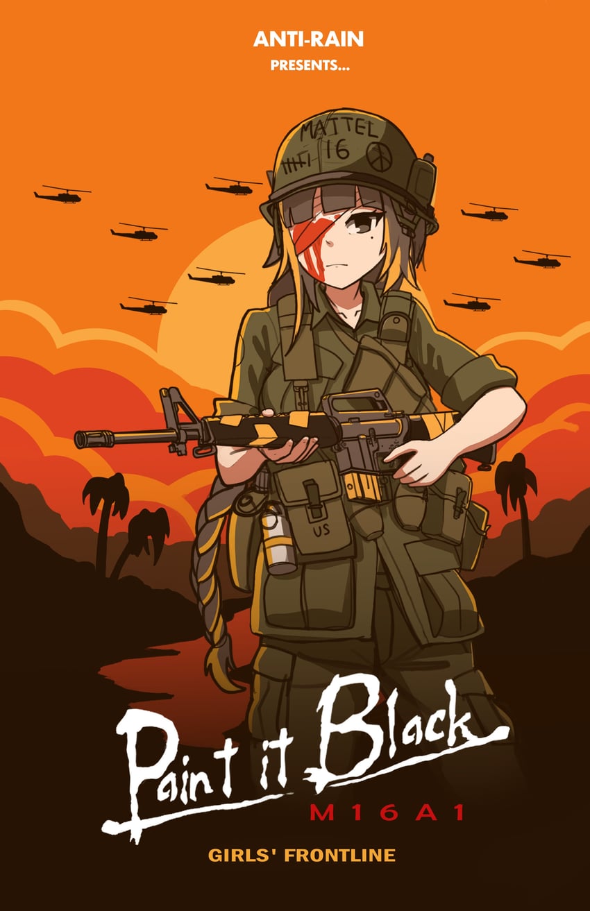 m16a1 (girls' frontline and 1 more) drawn by marpaparp