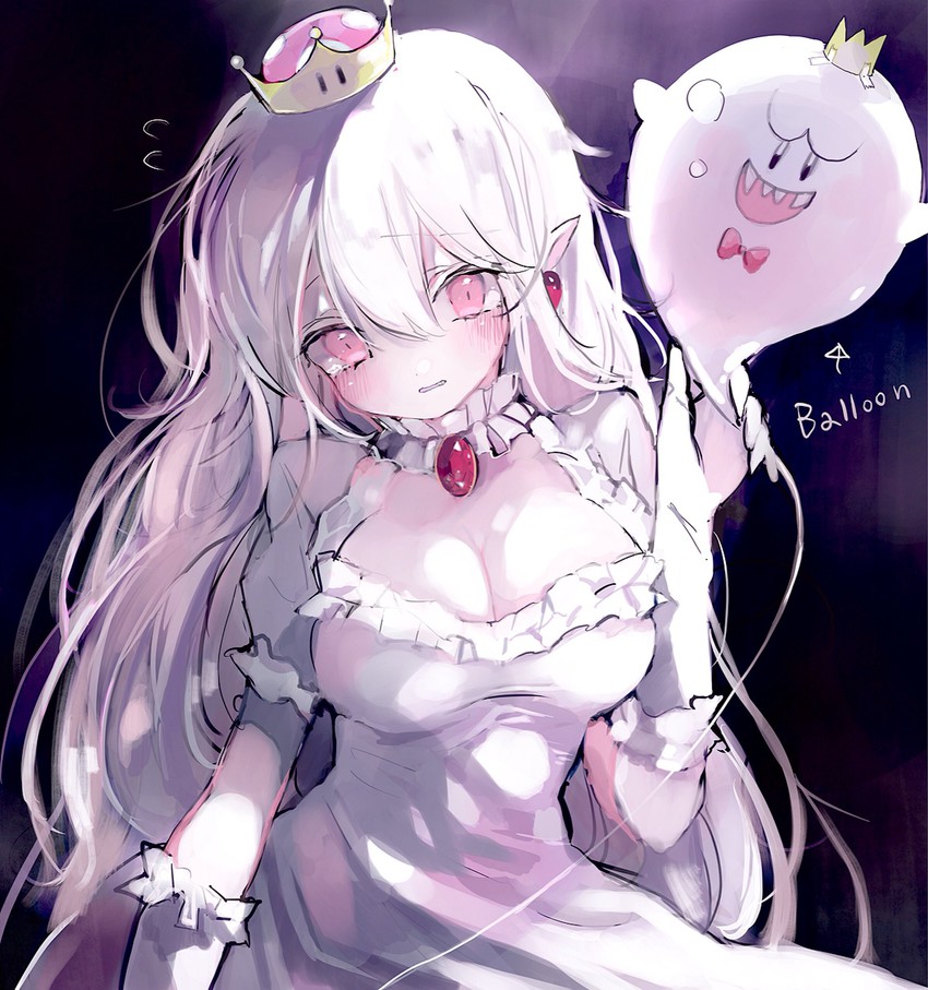 princess king boo and king boo (mario and 2 more) drawn by yukari_(rihenara_doll)