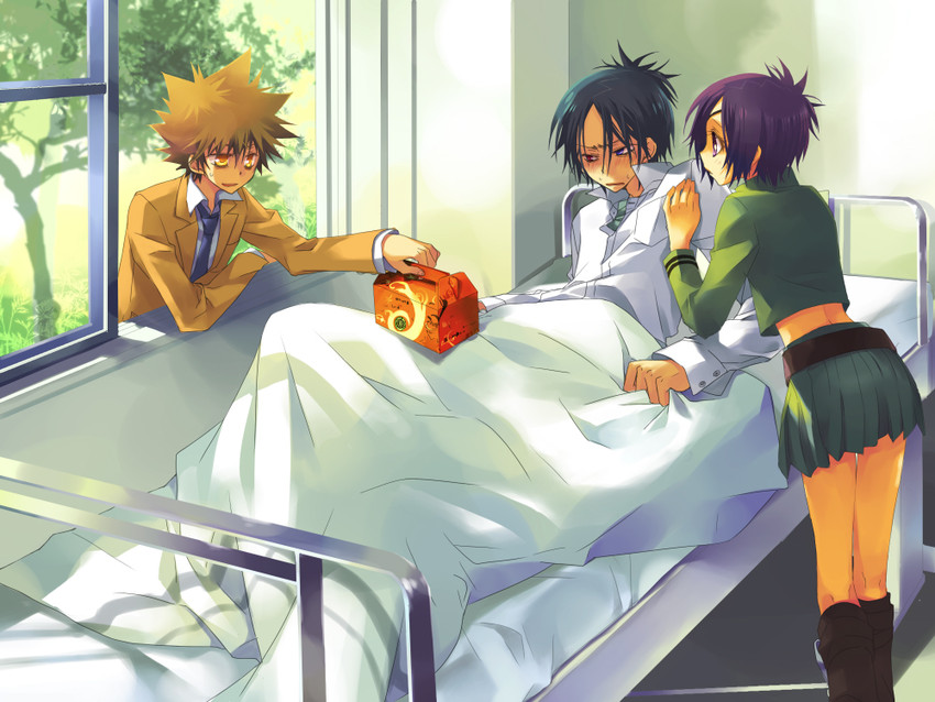 chrome dokuro, sawada tsunayoshi, and rokudou mukuro (katekyo hitman reborn!) drawn by natsume_(1-pico)