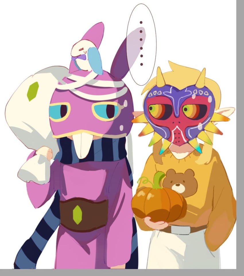 link, majora, ravio, and sheerow (the legend of zelda and 2 more) drawn by mmmaki_0