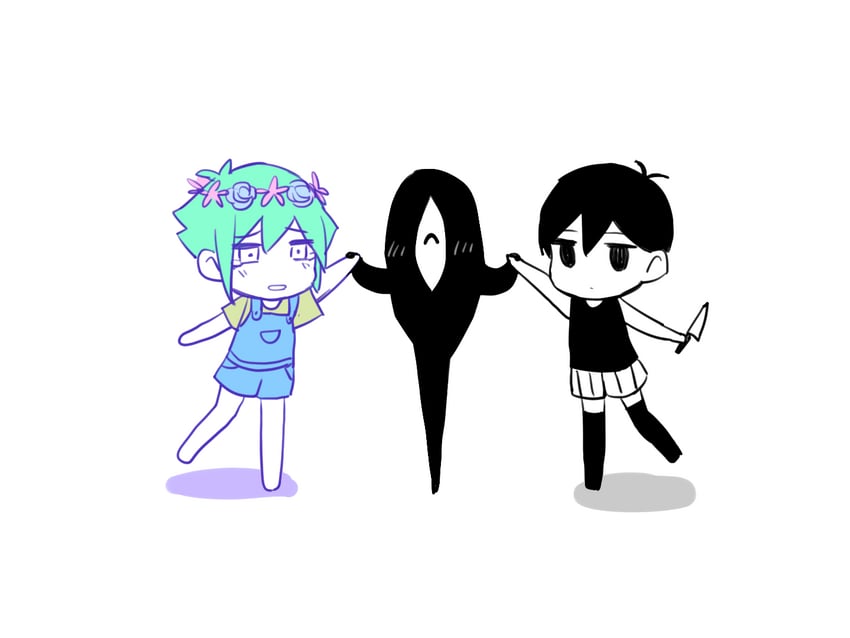omori, basil, and something (omori) drawn by yutsu
