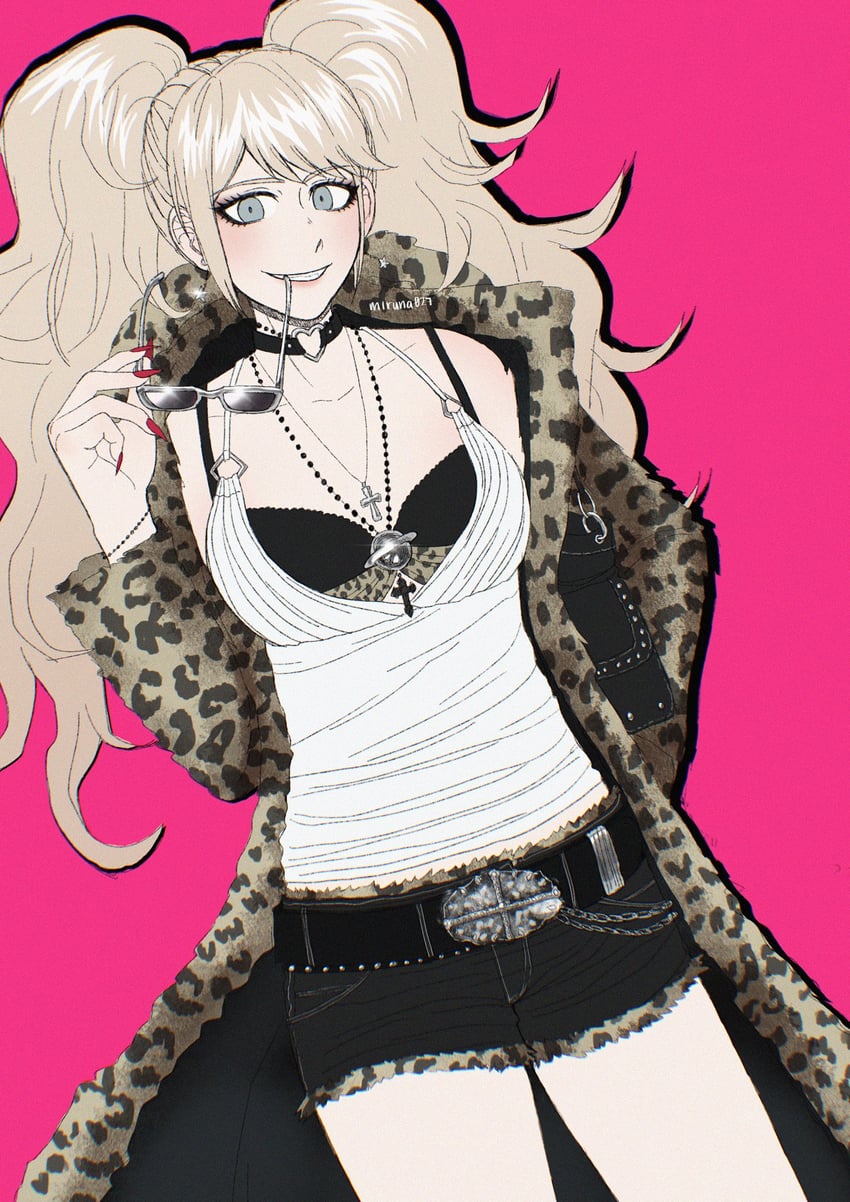 enoshima junko (danganronpa and 1 more) drawn by lily_(miruna027)