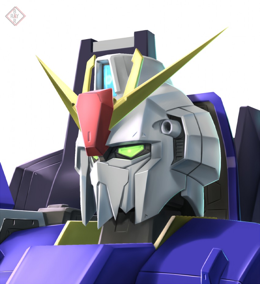 zeta gundam (gundam and 1 more) drawn by raybar