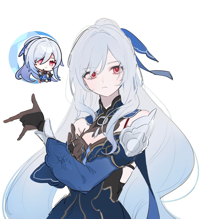 jingliu (honkai and 2 more) drawn by mono_02