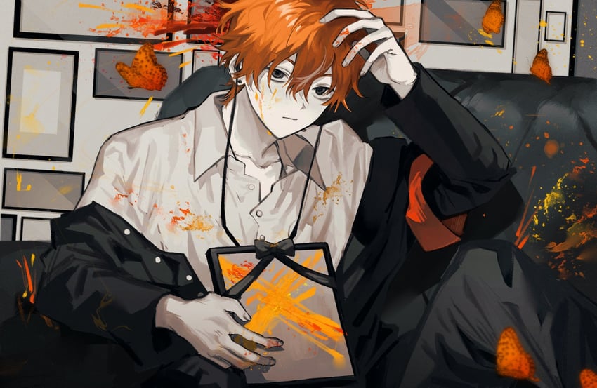 shinonome akito (project sekai and 1 more) drawn by goguma_wagamja
