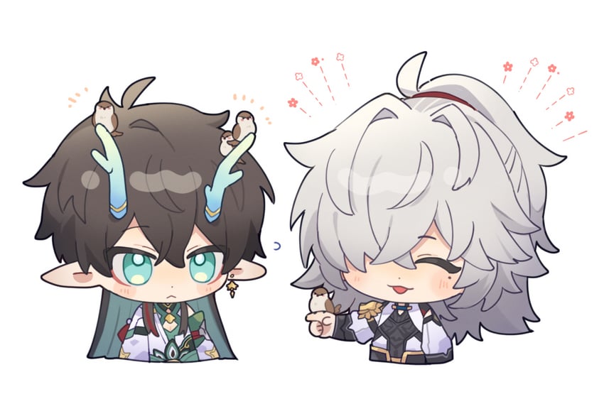 dan heng and jing yuan (honkai and 1 more) drawn by mmmk_str