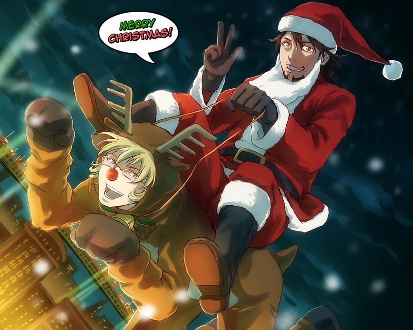 barnaby brooks jr. and kaburagi t. kotetsu (tiger & bunny) drawn by reducto