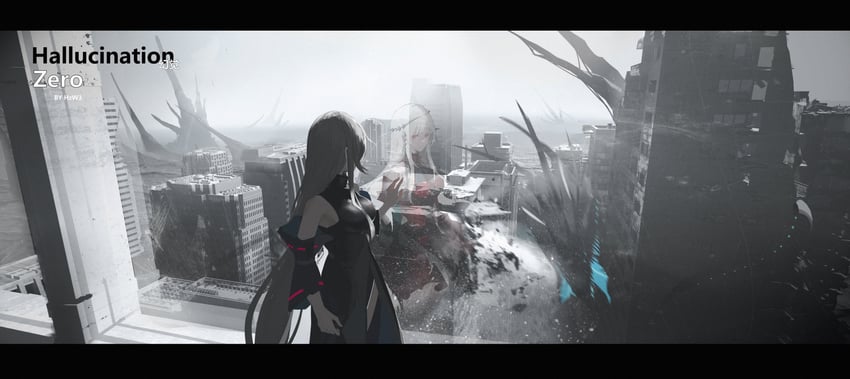 skadi, skadi the corrupting heart, and skadi's seaborn (arknights) drawn by hzw3