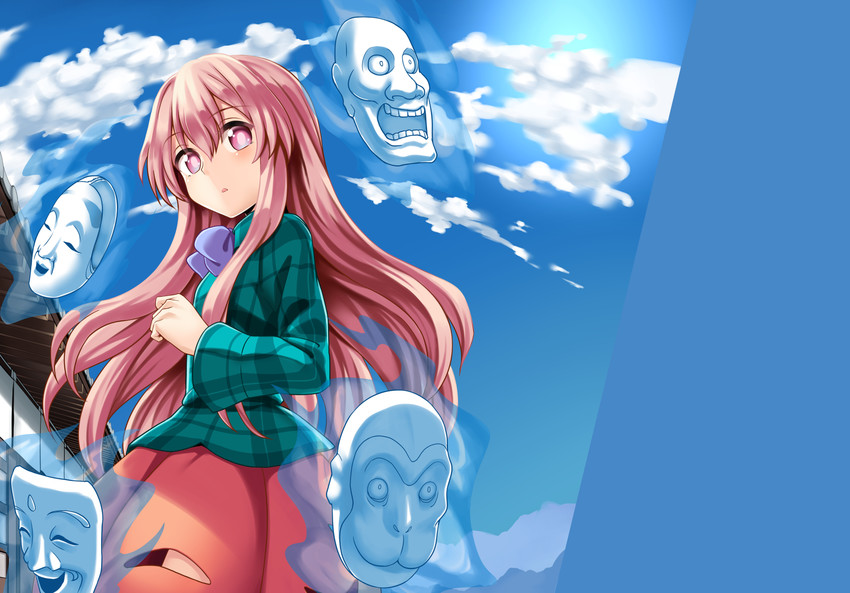 hata no kokoro (touhou) drawn by nobori_ranzu