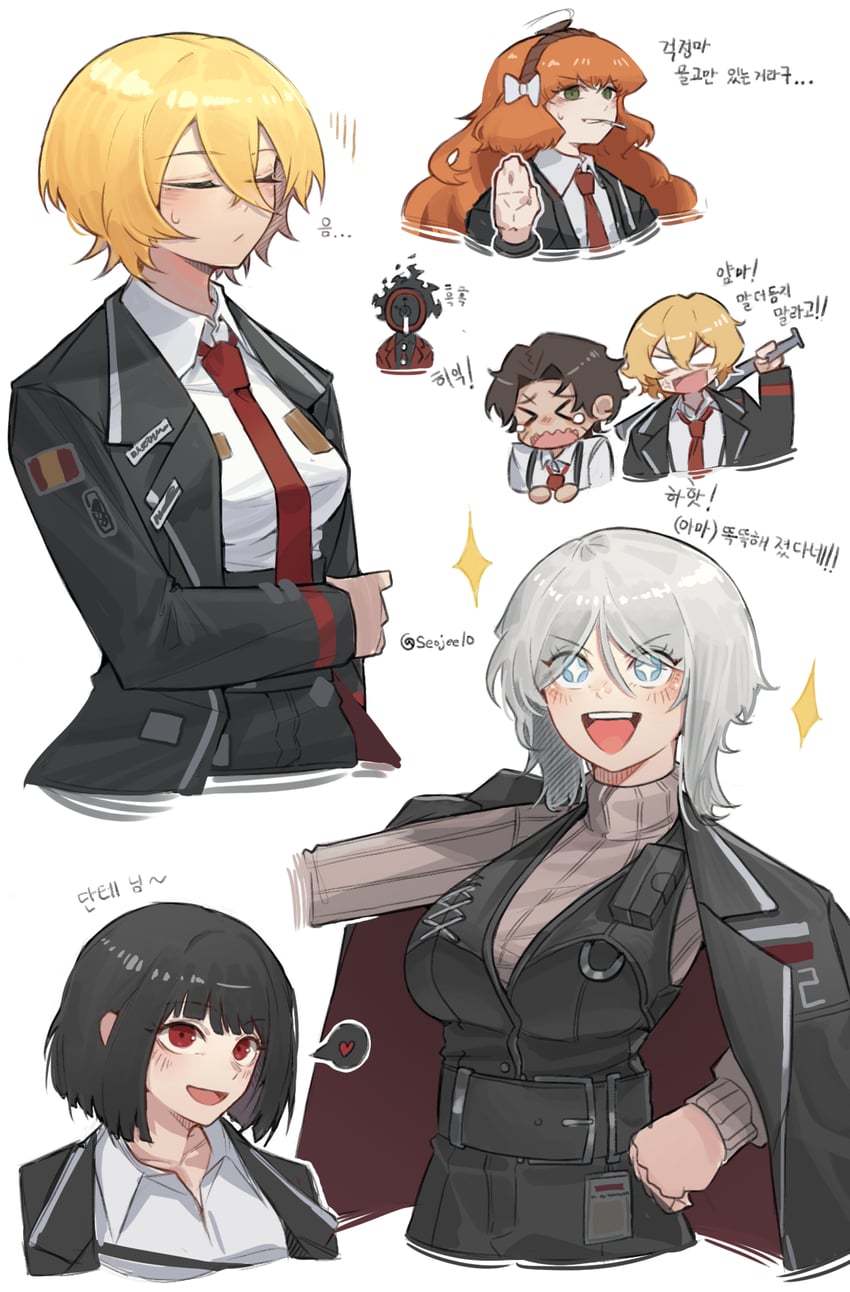 ishmael, don quixote, faust, sinclair, ryoshu, and 2 more (project moon and 1 more) drawn by jeehyung_seo