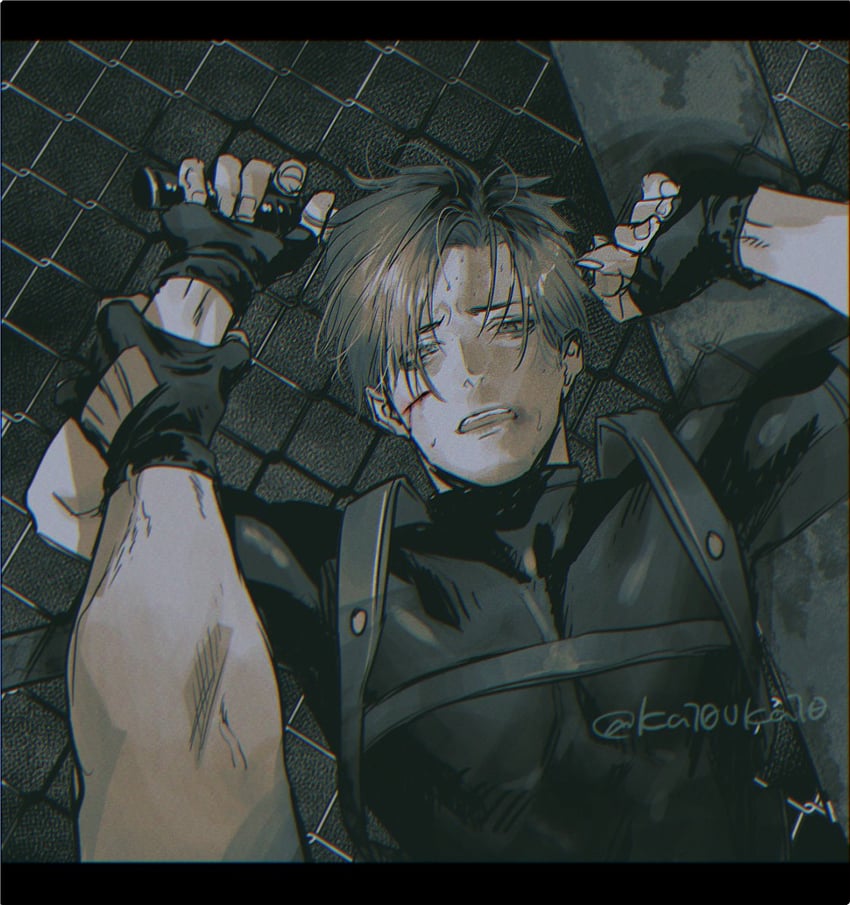 leon s. kennedy and jack krauser (resident evil and 1 more) drawn by katou_teppei