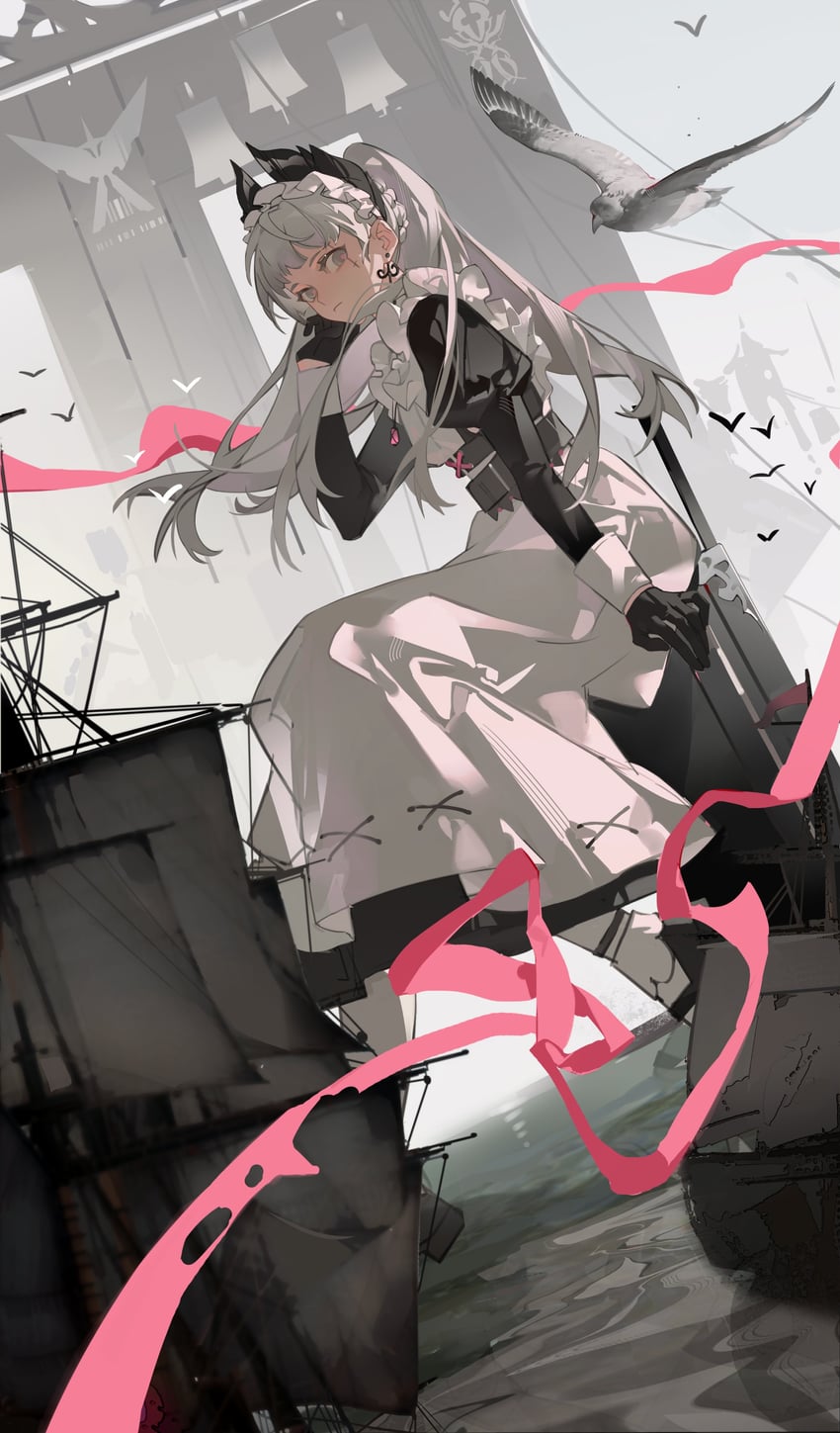 irene (arknights and 1 more) drawn by jiao_qiang_bu_sha