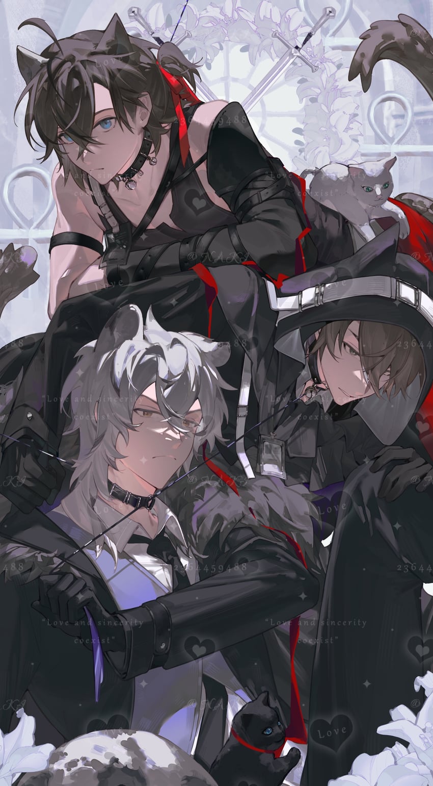 silverash, stainless, and phantom (arknights and 1 more) drawn by choro-nakini