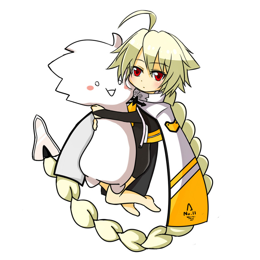 ragna the bloodedge and lambda-11 (blazblue) drawn by nanami_(matsuzaki1999)
