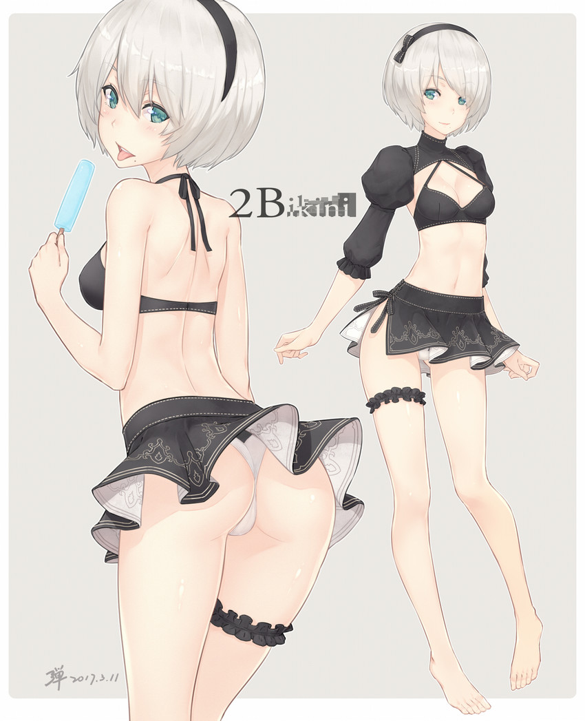 2b (nier and 1 more) drawn by dan_(kumadan)