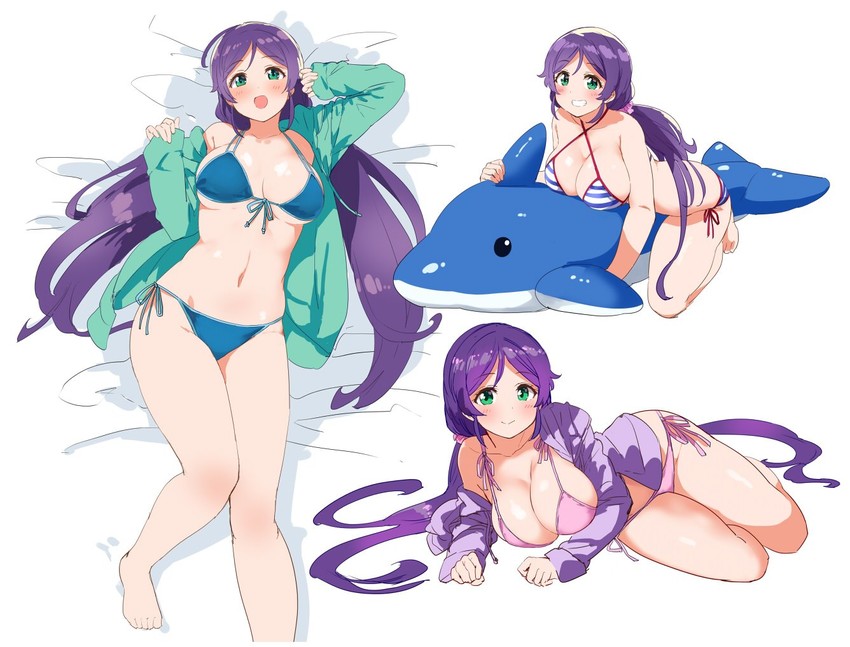 tojo nozomi (love live! and 1 more) drawn by kurokawa_makoto