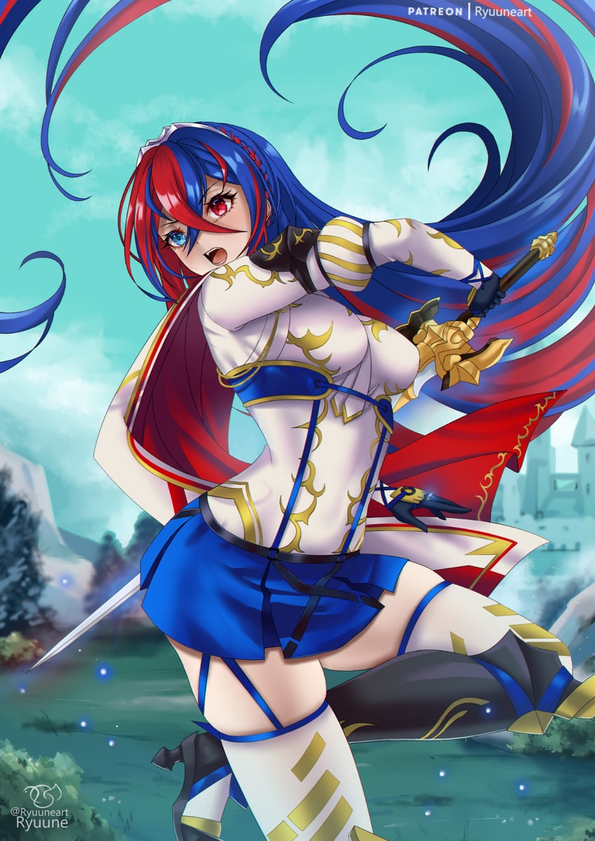 female alear (fire emblem and 1 more) drawn by ryuuneart