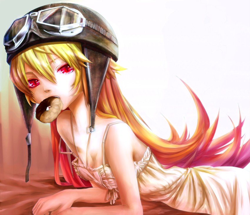 oshino shinobu (monogatari and 1 more) drawn by hinagawa-mei