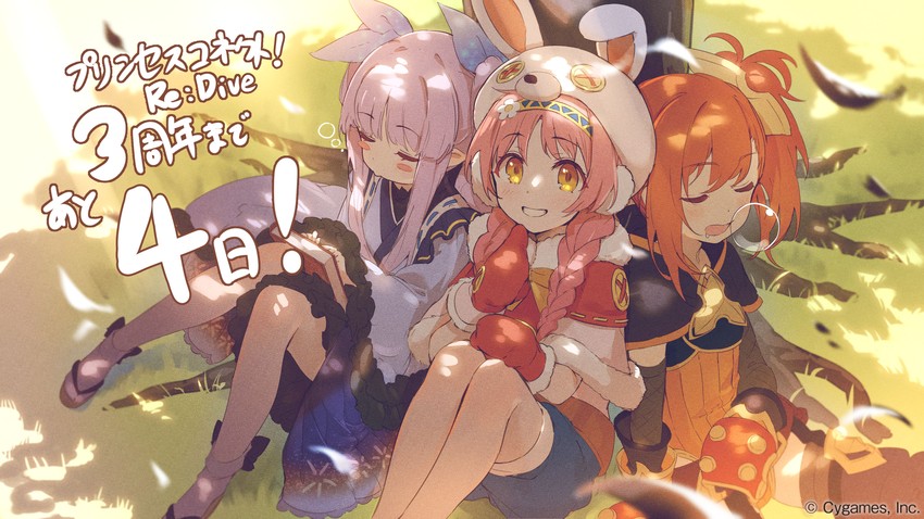 kyoka, misogi, and mimi (princess connect!)