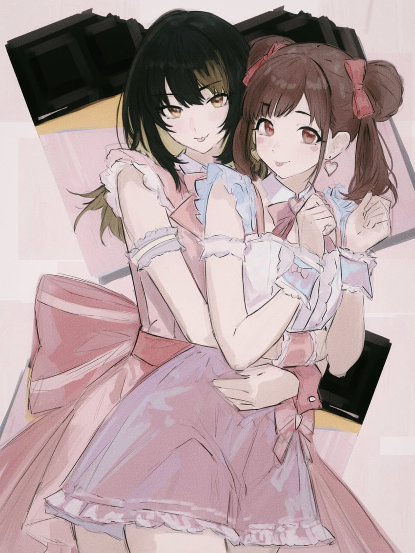 sonoda chiyoko and ikaruga luca (idolmaster and 1 more) drawn by cobwvmeti