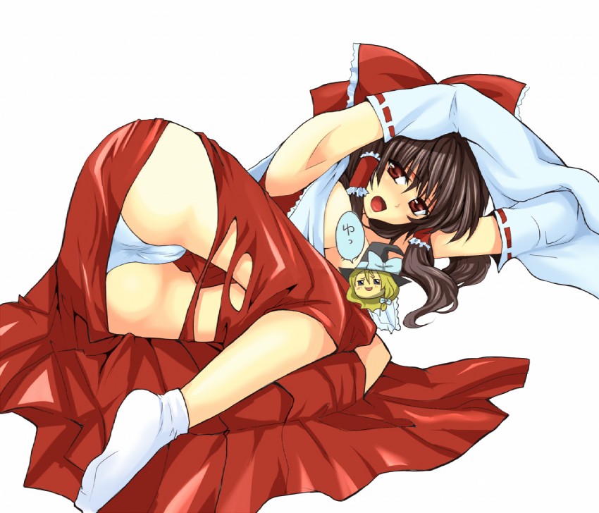 hakurei reimu and kirisame marisa (touhou) drawn by nanami_kazusa