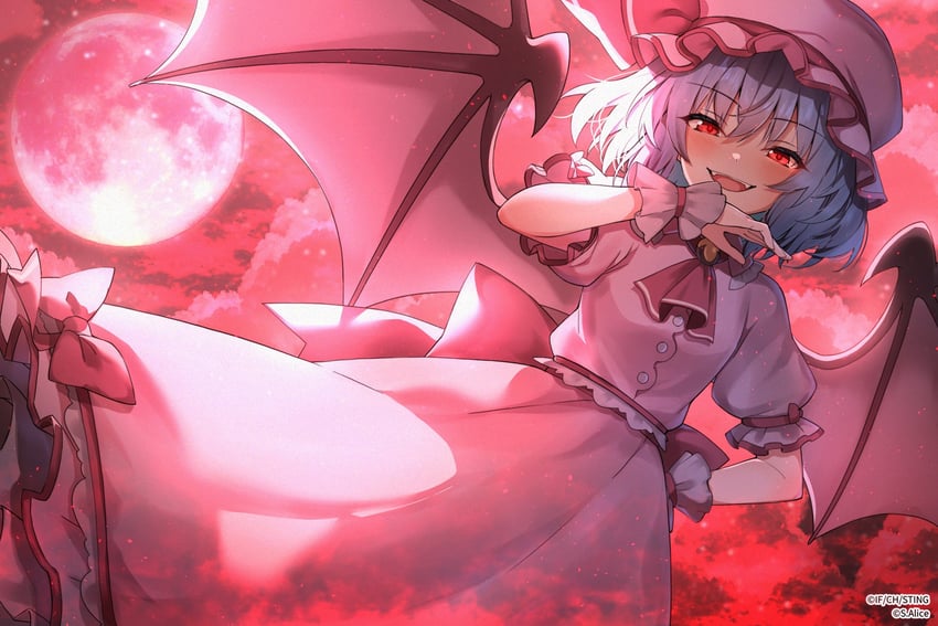 remilia scarlet (touhou and 1 more) drawn by dfra