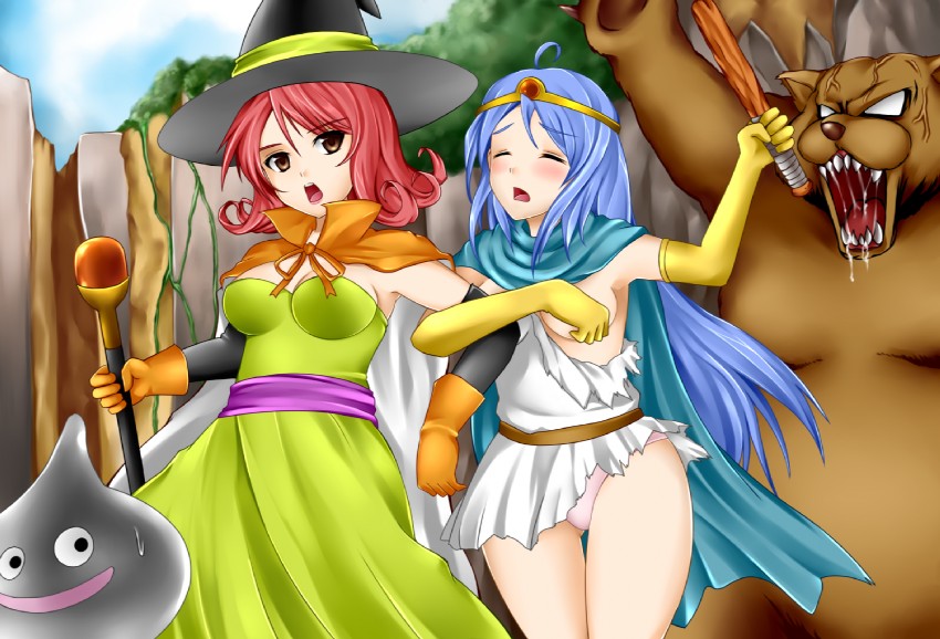 sage, mage, and metal slime (dragon quest and 1 more) drawn by yoshimo