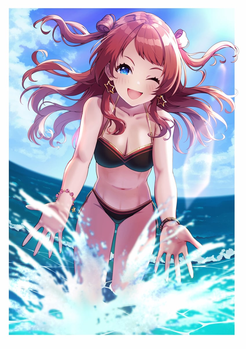 hanami saki (idolmaster and 1 more) drawn by takenoko_(ikenouenoochiba)